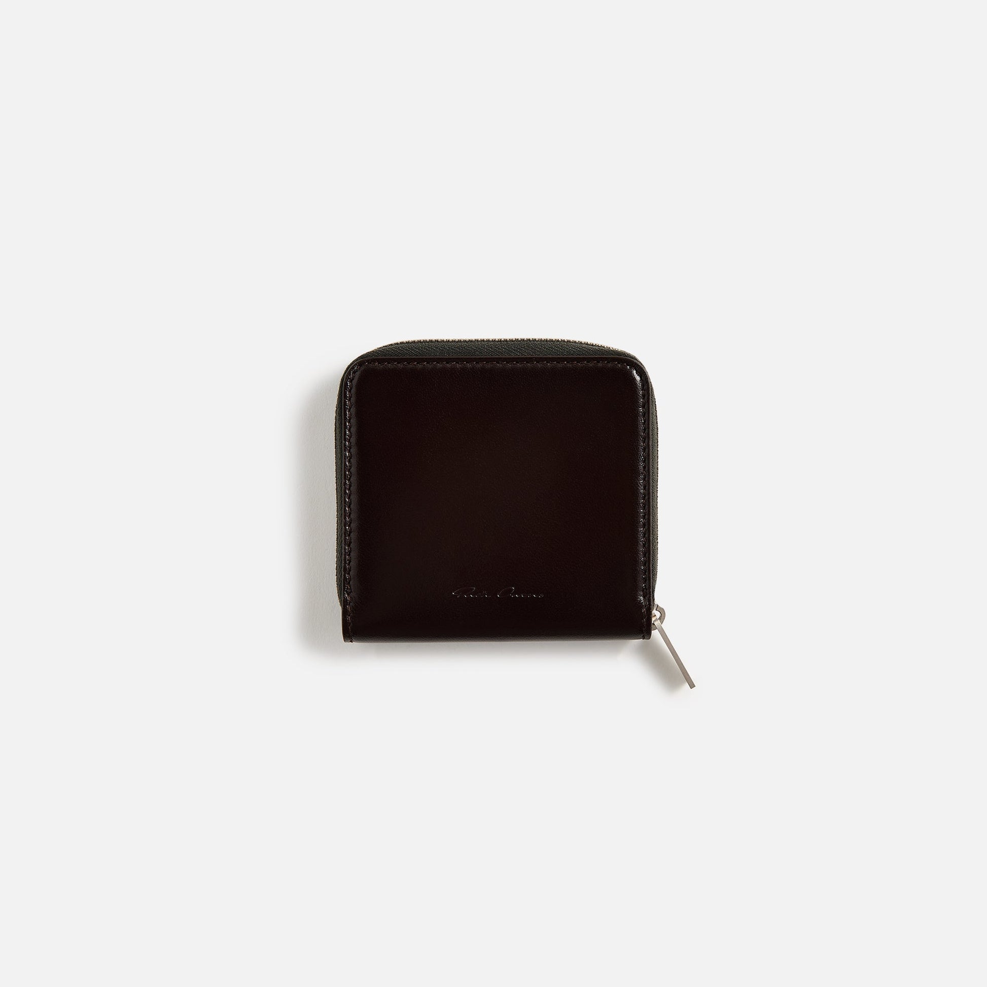 Men Kith Rick Owens Zipped Wallet - Mahogany
