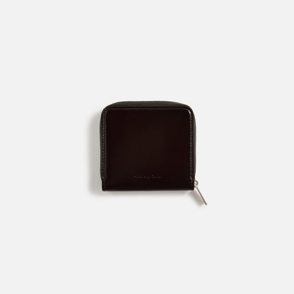 Men Kith Rick Owens Zipped Wallet - Mahogany