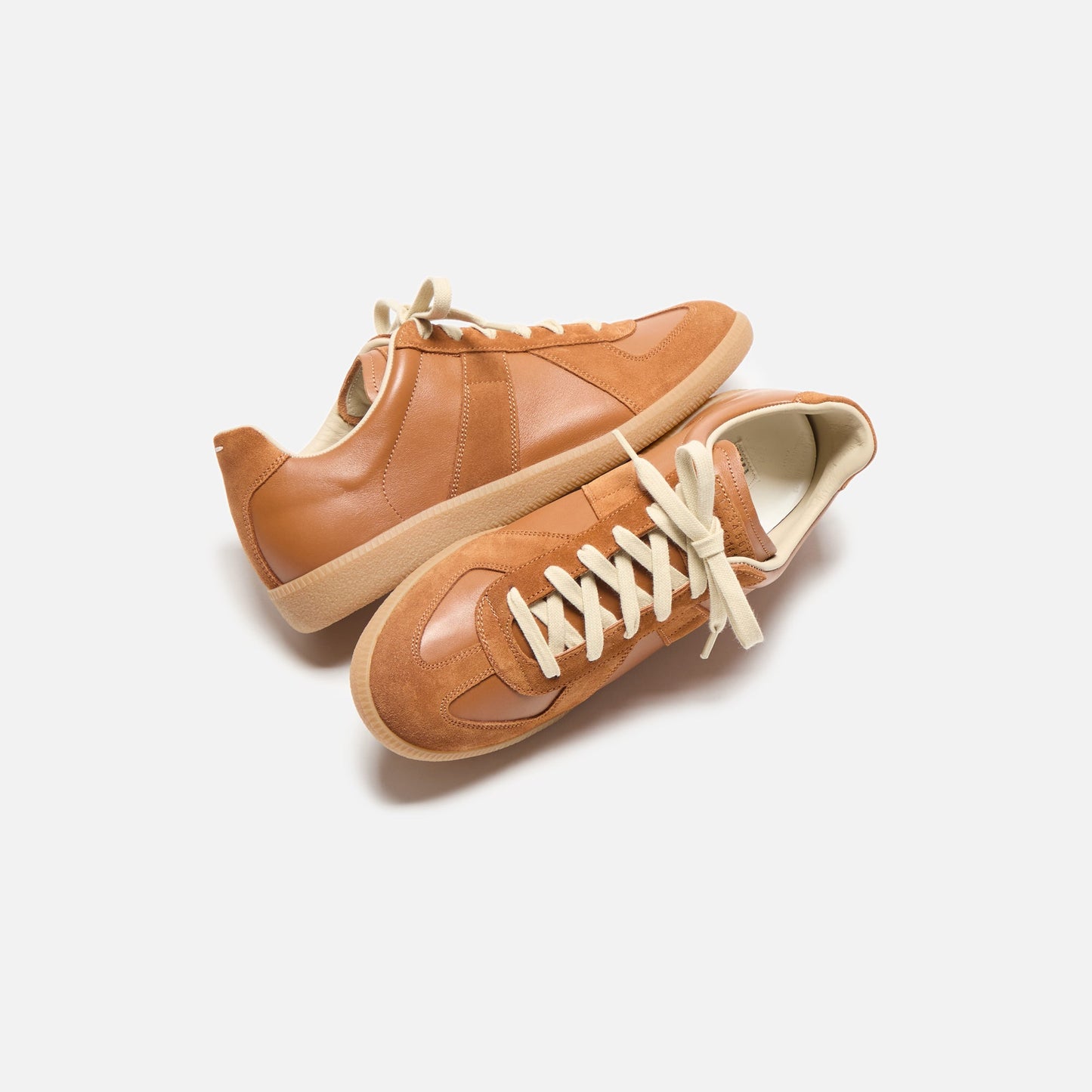 Men|Women Kith Maison Margiela Nappa Replica Sneaker - Honey Sole / Light Brown