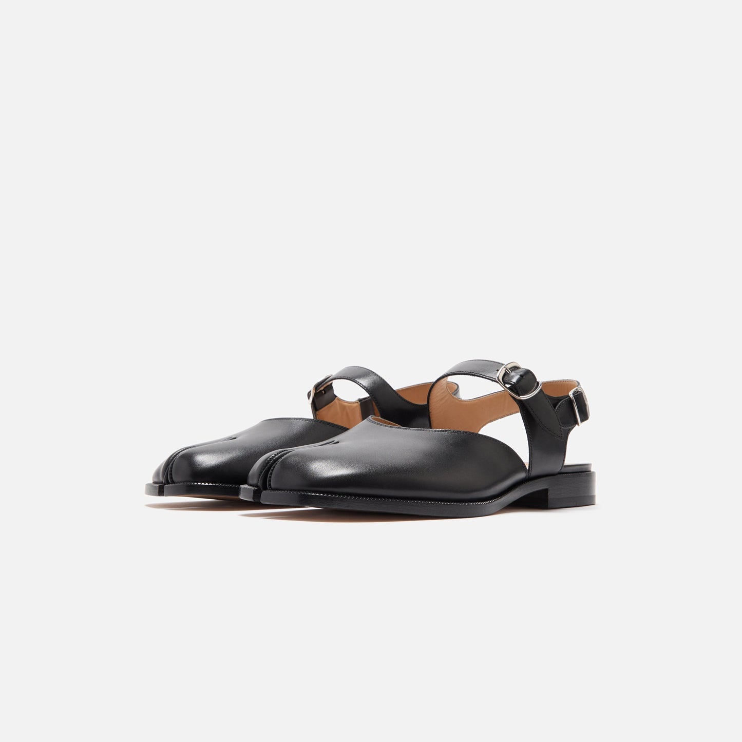 Men|Women Kith Maison Margiela Tabi Sandals MM Box - Calf Black