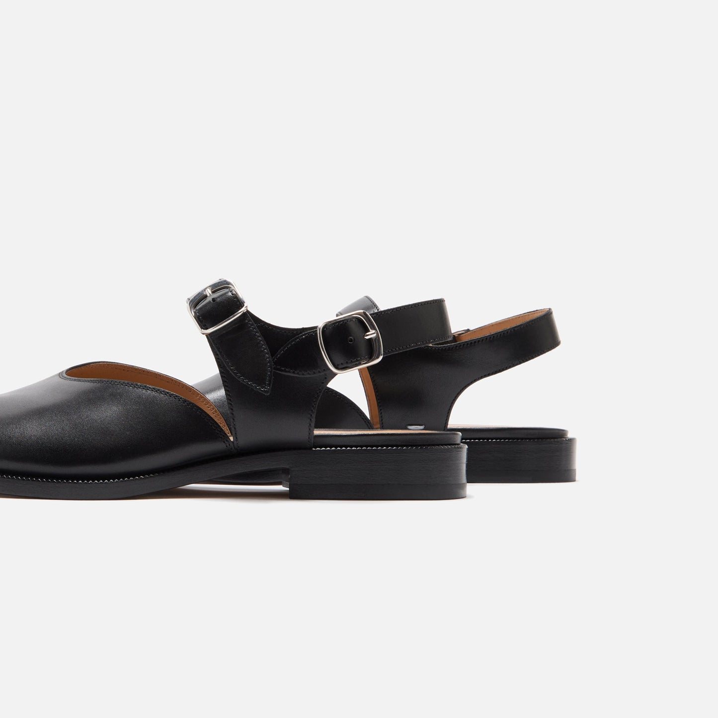 Men|Women Kith Maison Margiela Tabi Sandals MM Box - Calf Black