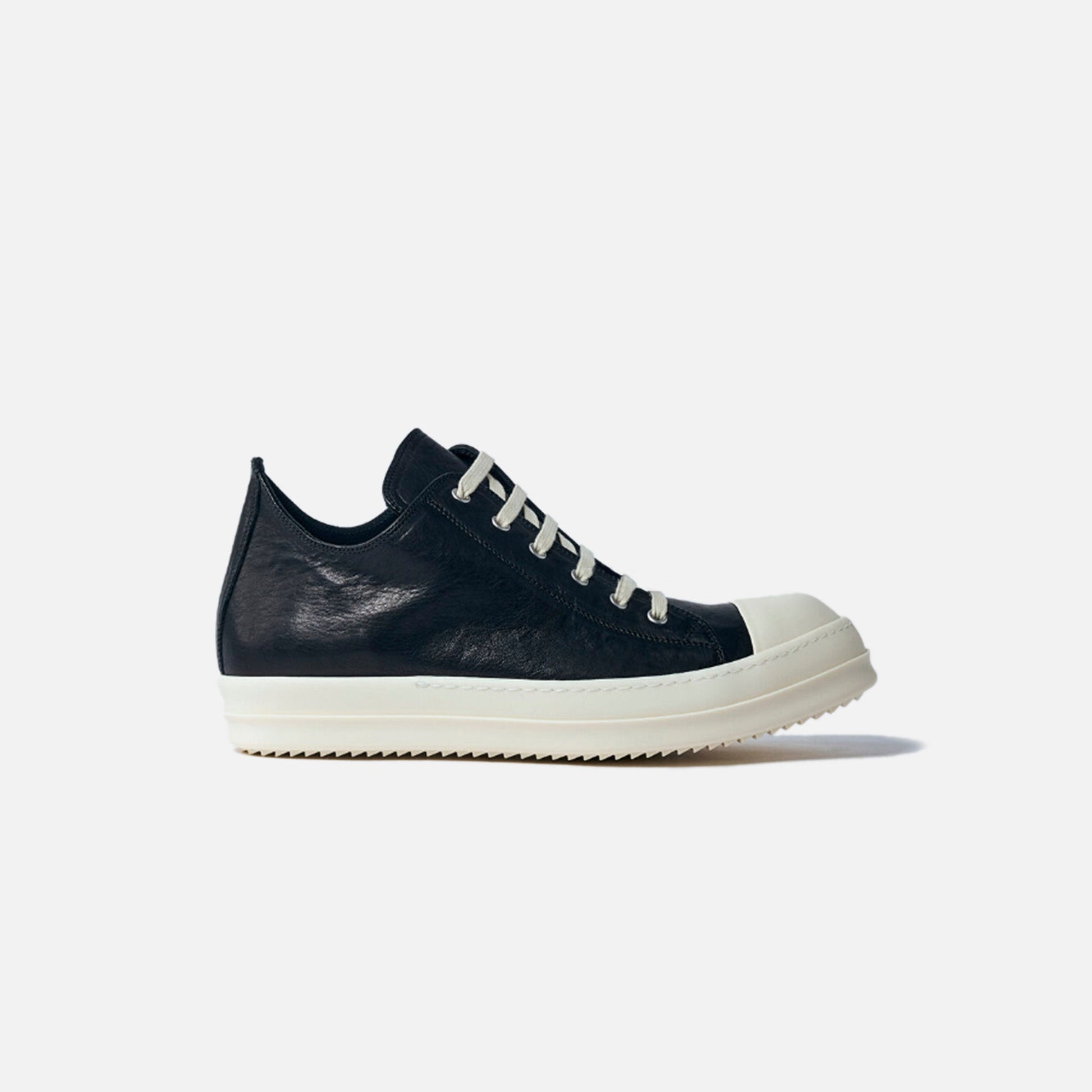 Women Kith Rick Owens WMNS Scarpe Low Sneaker - Scarpe in Pelle Black / Milk / Mi