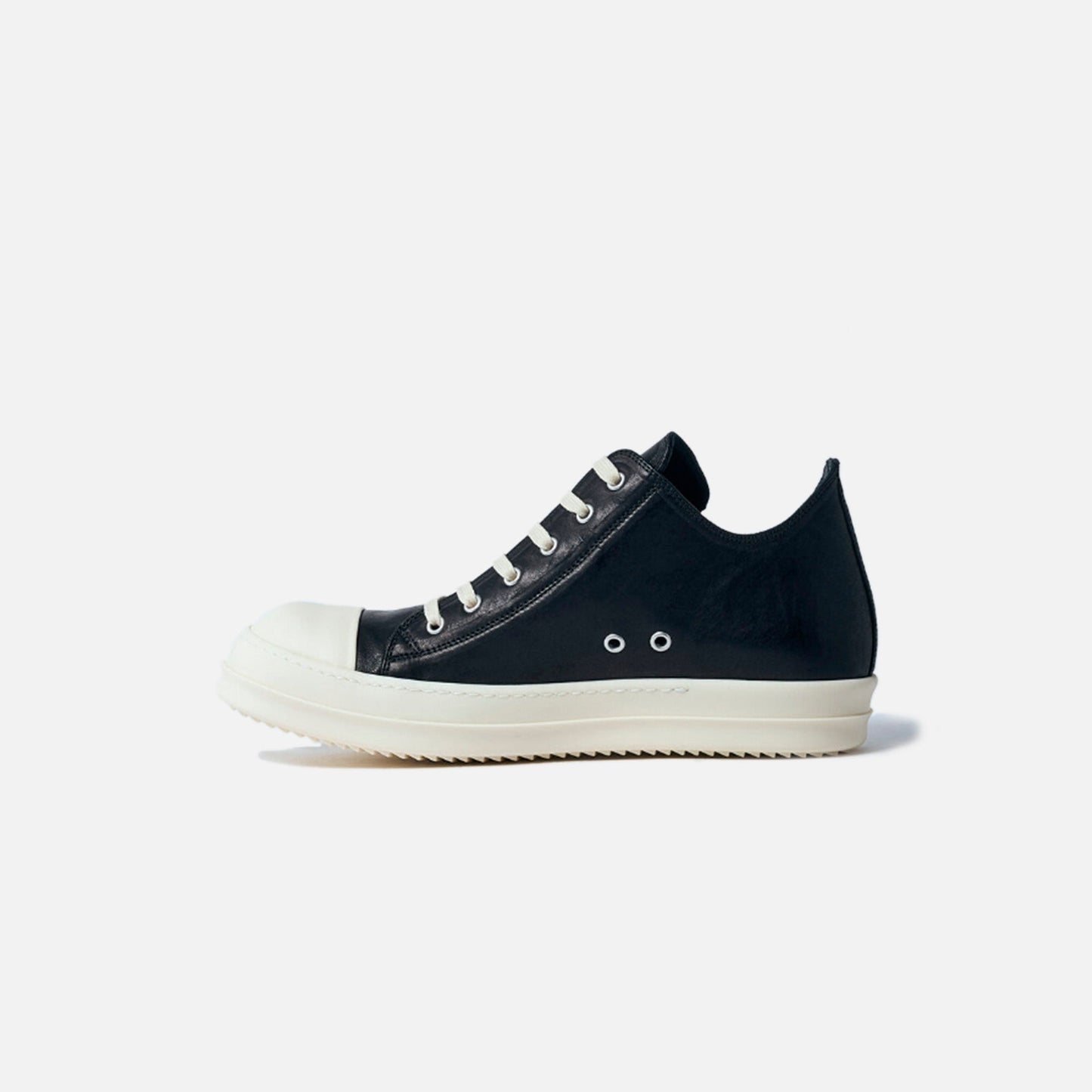 Women Kith Rick Owens WMNS Scarpe Low Sneaker - Scarpe in Pelle Black / Milk / Mi
