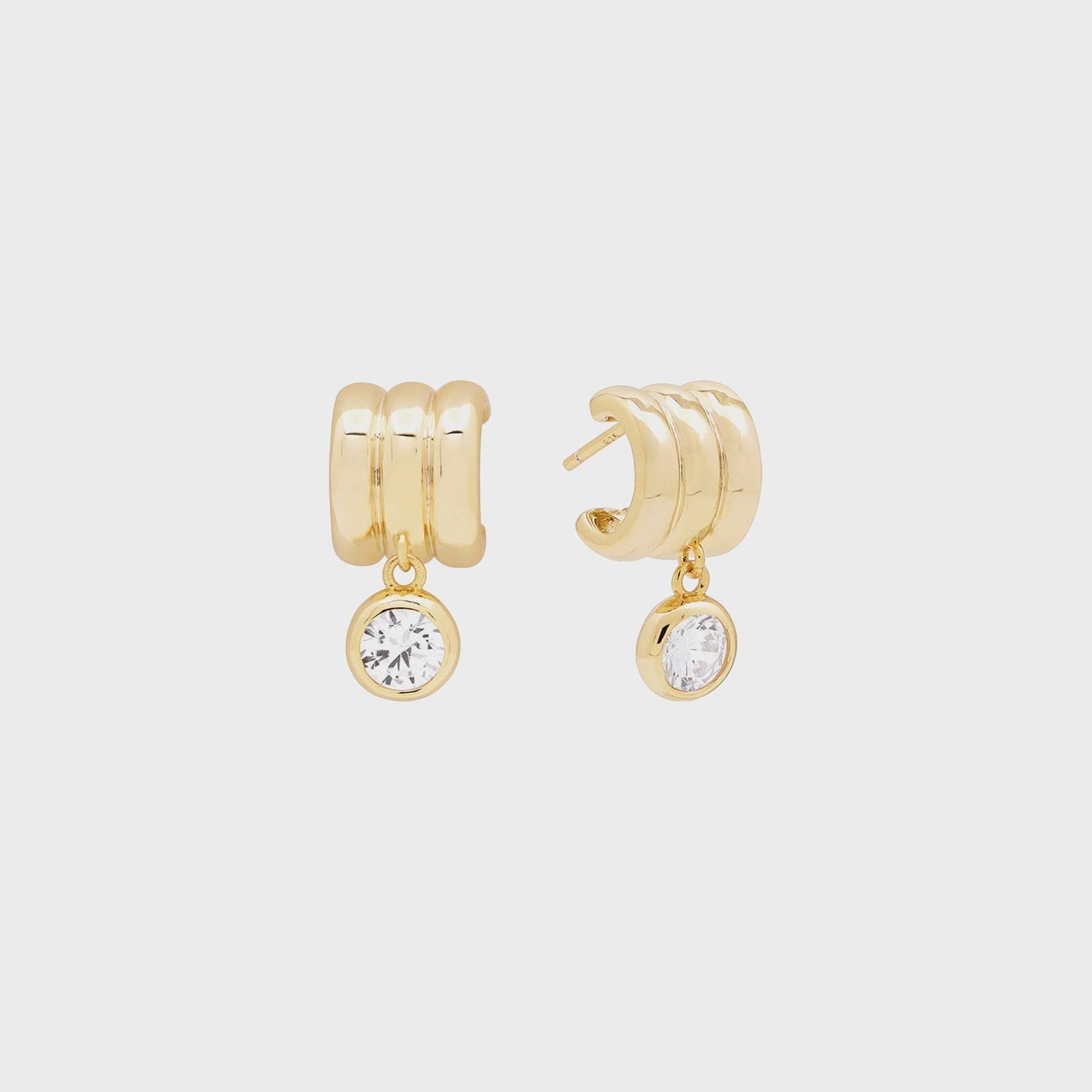 Women Kith SHASHI Robyn Huggie Earring - Gold
