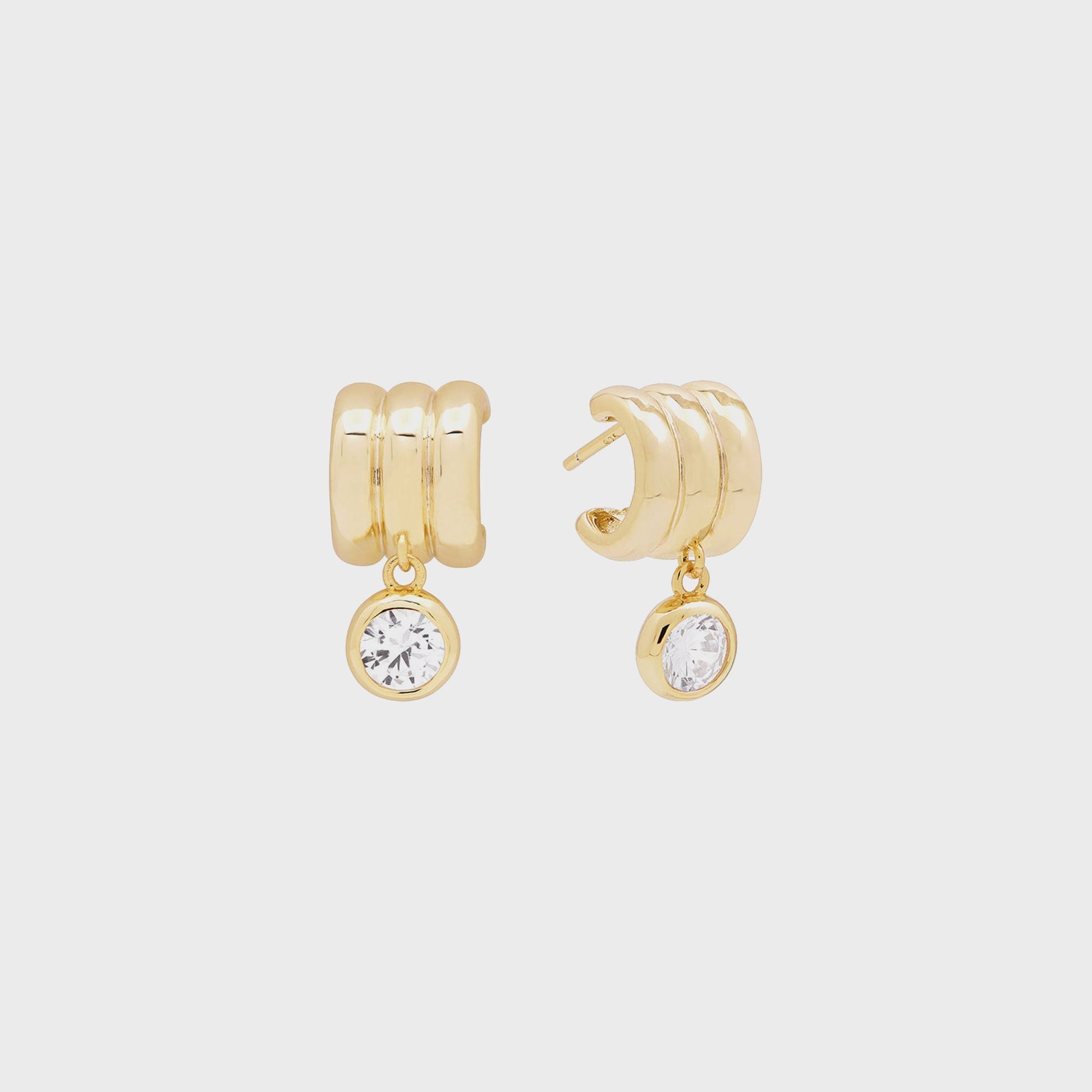 Women Kith SHASHI Robyn Huggie Earring - Gold