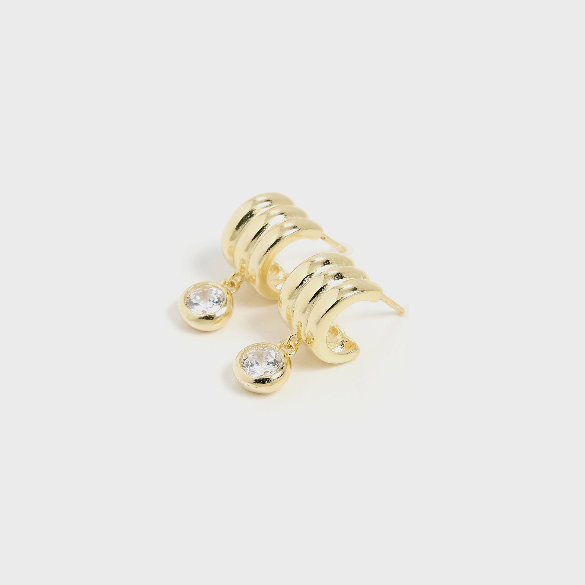 Women Kith SHASHI Robyn Huggie Earring - Gold