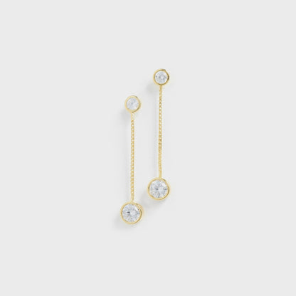 Women Kith SHASHI Solitaire Moissanite Drop Earring - Gold