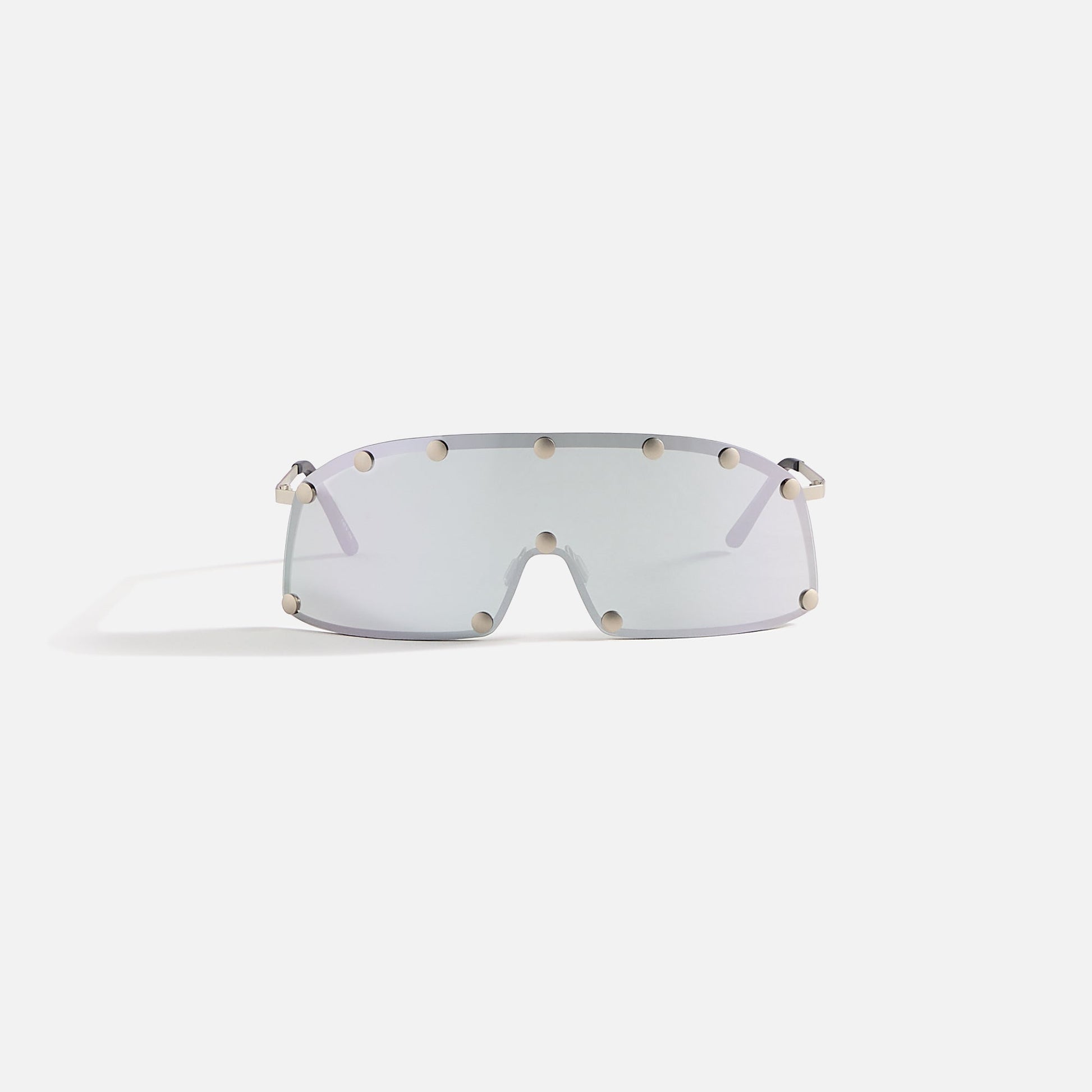 Men Kith Rick Owens Sunglasses Shielding - Silver