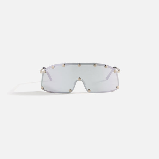 Men Kith Rick Owens Sunglasses Shielding - Silver