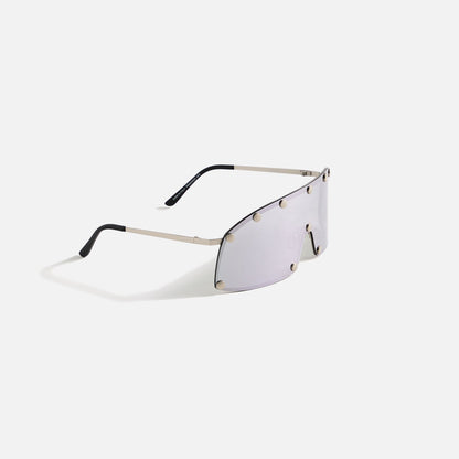 Men Kith Rick Owens Sunglasses Shielding - Silver