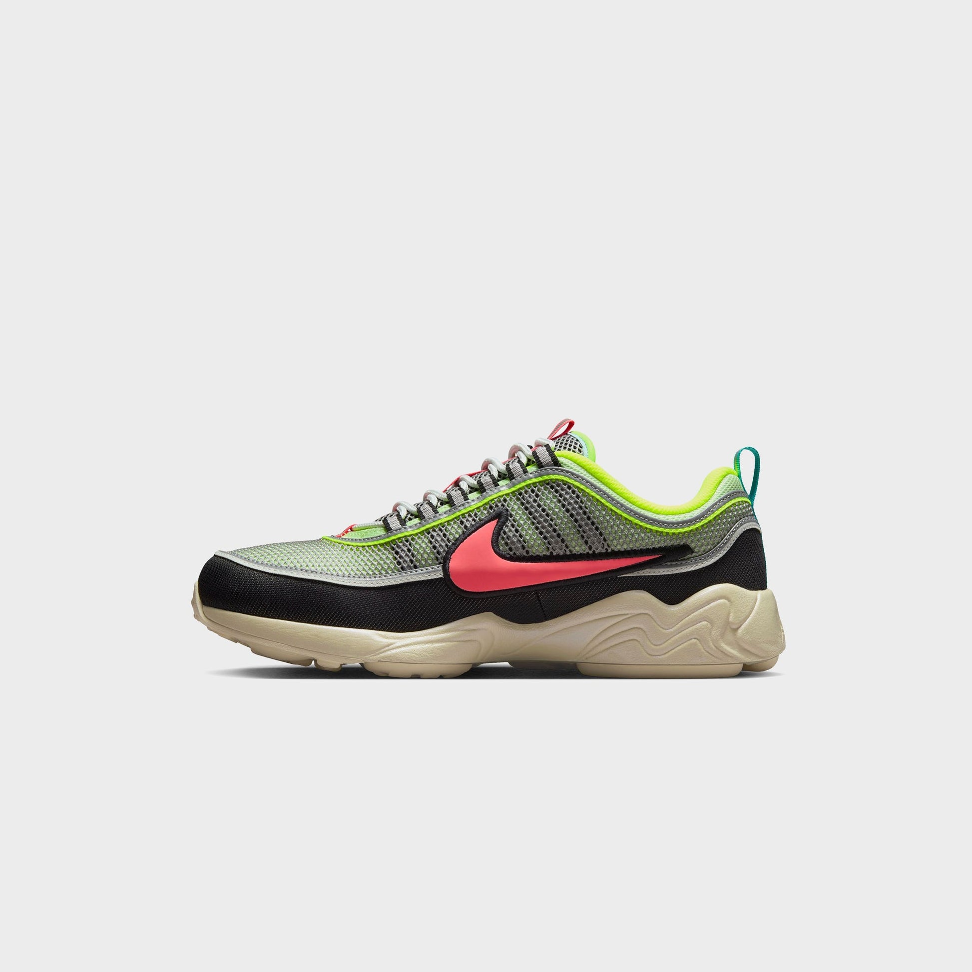 Men Kith Nike Air Zoom Spiridon - Barely Volt / Hot Punch / Metallic Silver / S