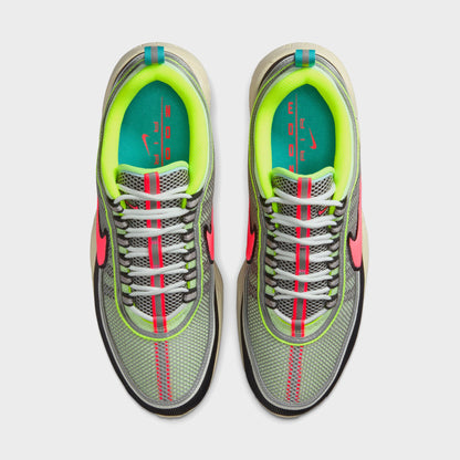 Men Kith Nike Air Zoom Spiridon - Barely Volt / Hot Punch / Metallic Silver / S