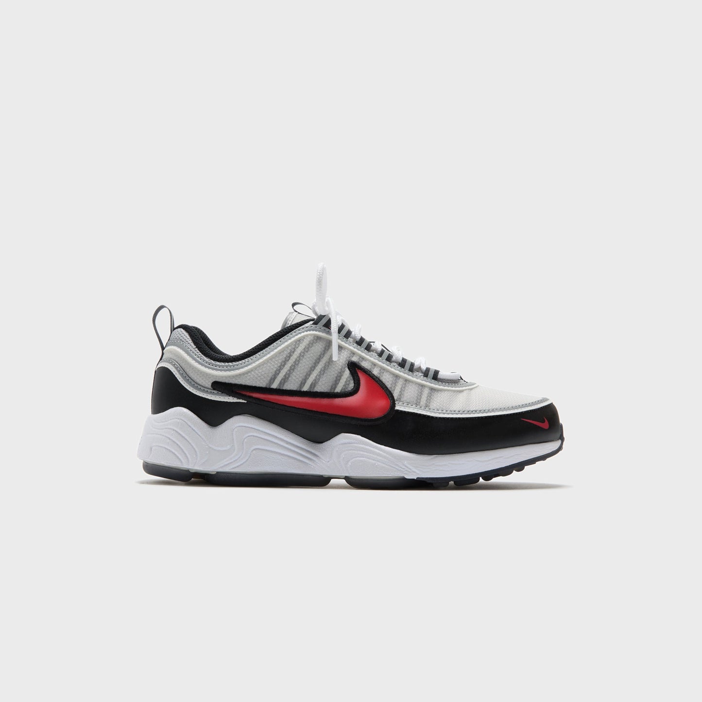 Men Kith Nike Zoom Spiridon - Metallic Silver / Sport Red / Black / White