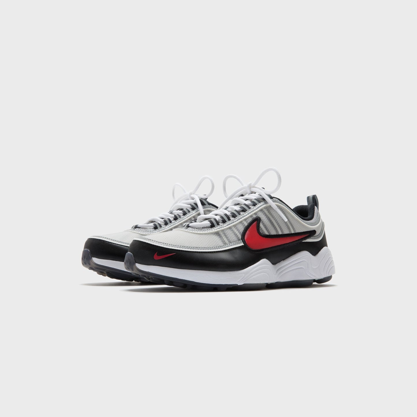 Men Kith Nike Zoom Spiridon - Metallic Silver / Sport Red / Black / White