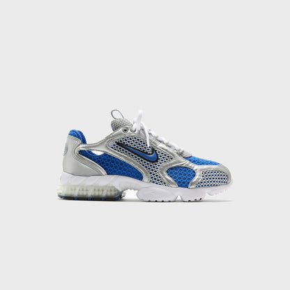 Men Kith Nike Air Zoom Spiridon Cage 2 - Metallic Silver / Varsity