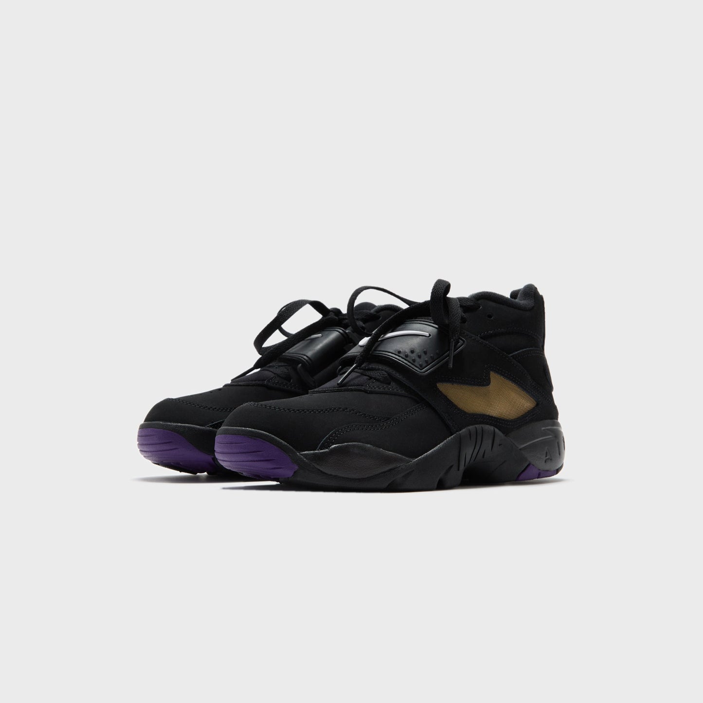 Men Kith Nike Air Diamond Turf - Black / White / Club Purple / Metallic