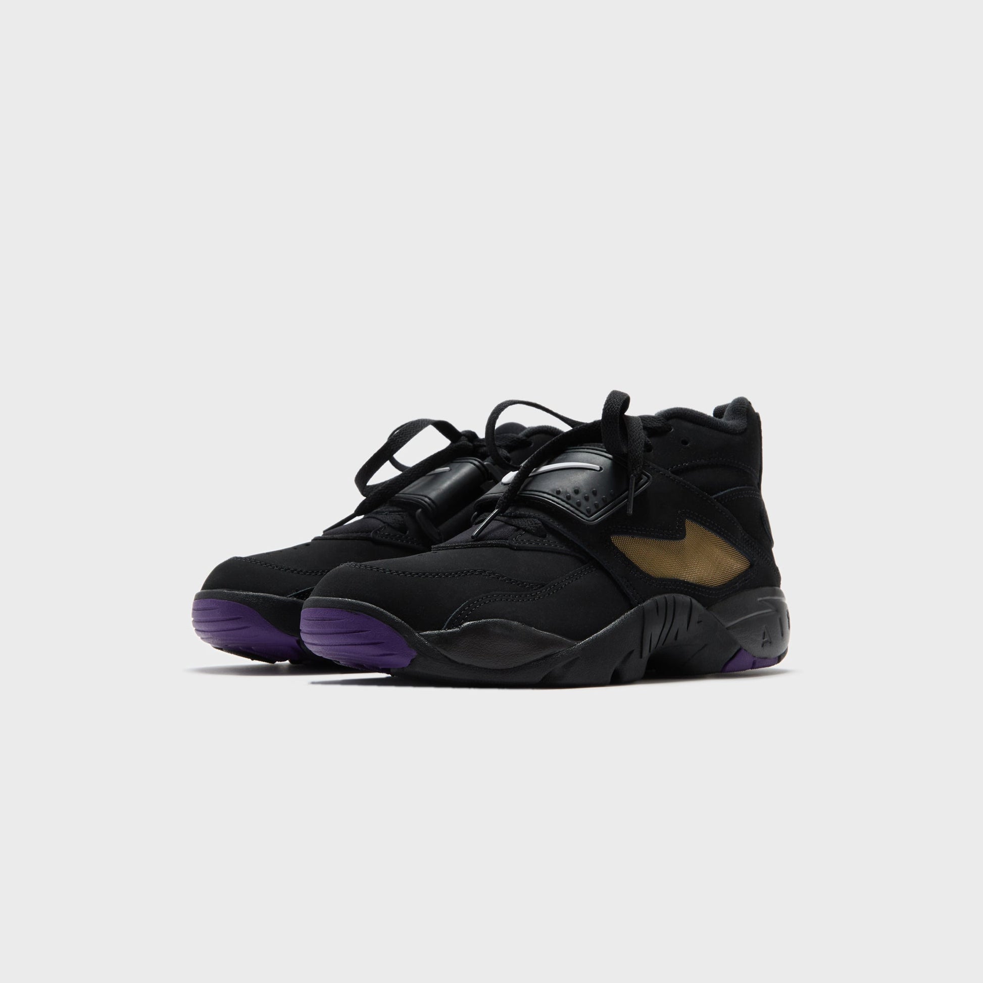 Men Kith Nike Air Diamond Turf - Black / White / Club Purple / Metallic
