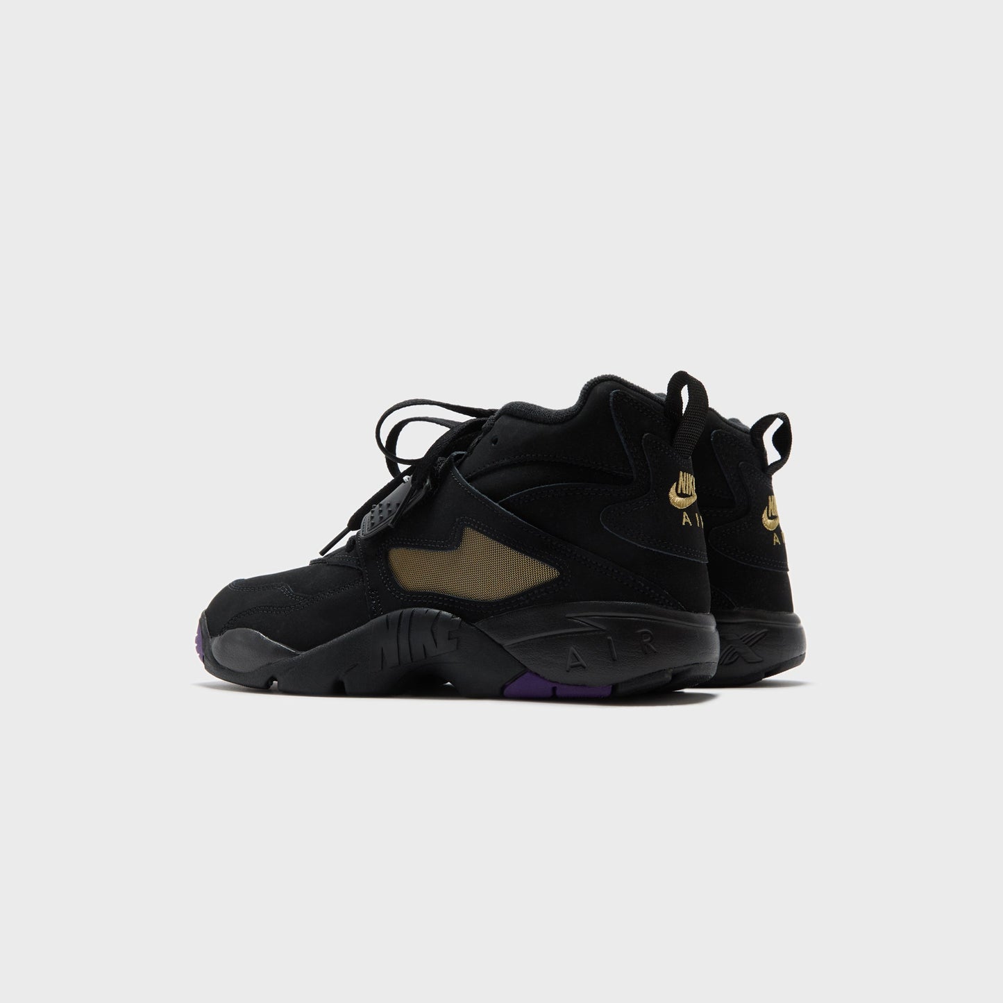Men Kith Nike Air Diamond Turf - Black / White / Club Purple / Metallic