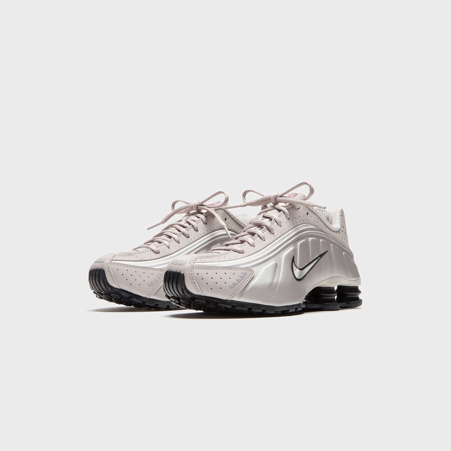 Men Kith Nike Shox R4 - College Grey / University Red / Metallic Silver / Black