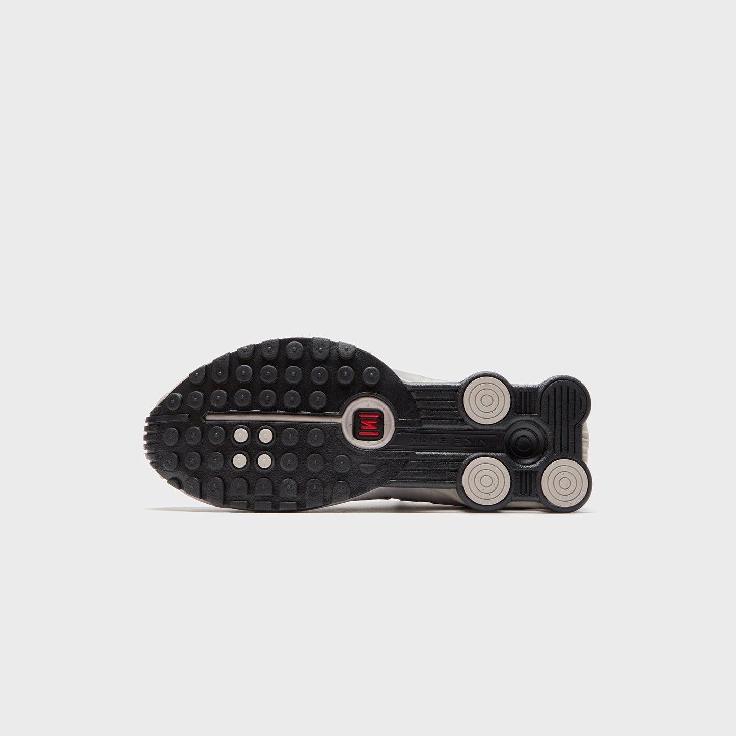 Men Kith Nike Shox R4 - College Grey / University Red / Metallic Silver / Black