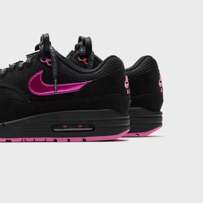 Men Kith Nike Air Max 1 - Black / Playful Pink / University Red