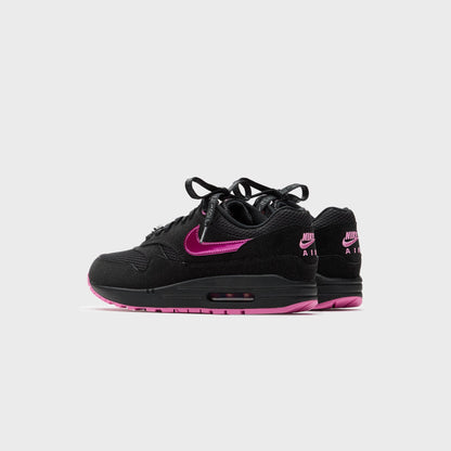 Men Kith Nike Air Max 1 - Black / Playful Pink / University Red