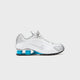 Metallic Silver / White / Blue Lagoon