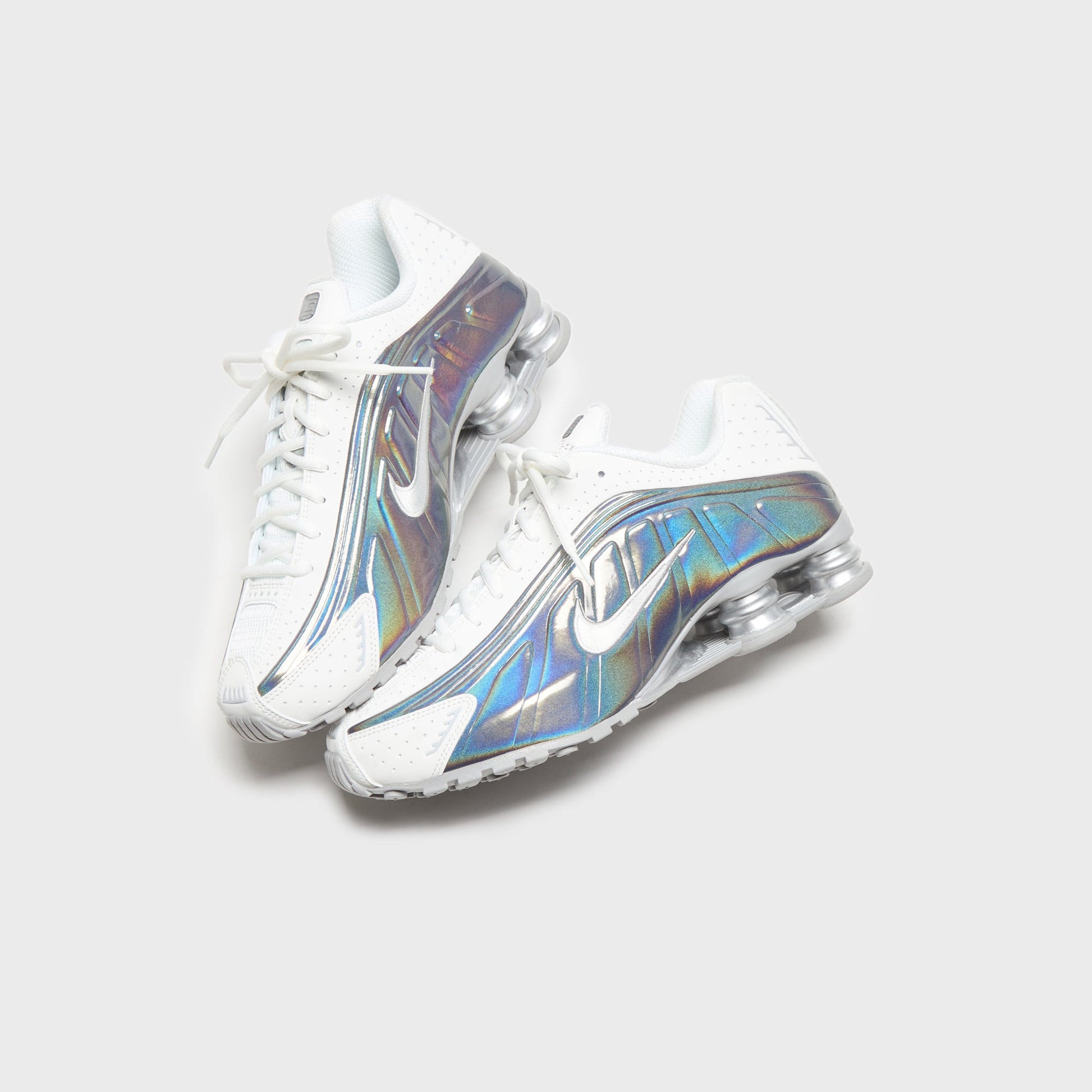 Women Kith Nike WMNS Shox R4 - Hydrangeas / Metallic Silver / Summit White