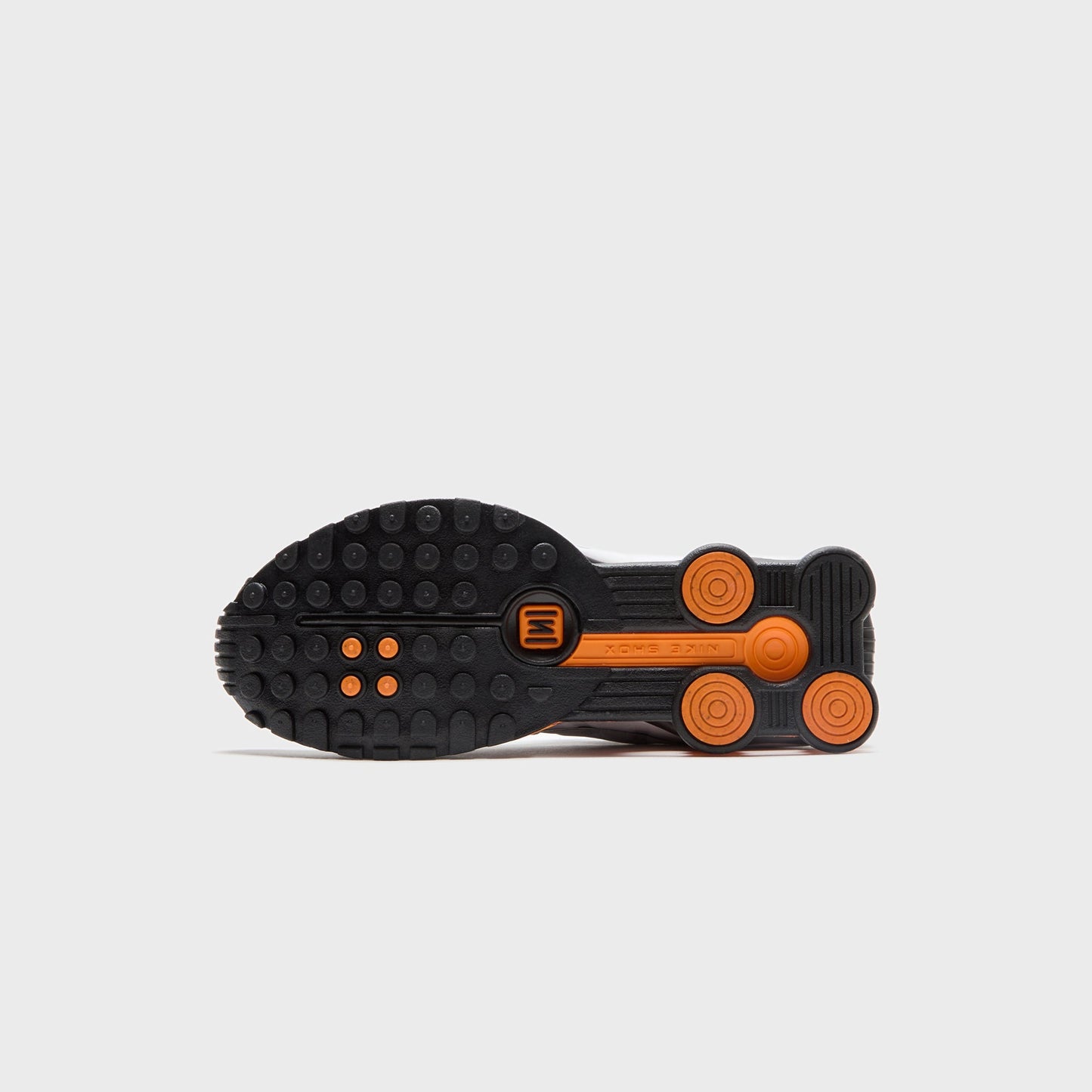 Men Kith Nike Shox R4 - Black / Vast Grey / Bright Mandarin / Metallic Silver
