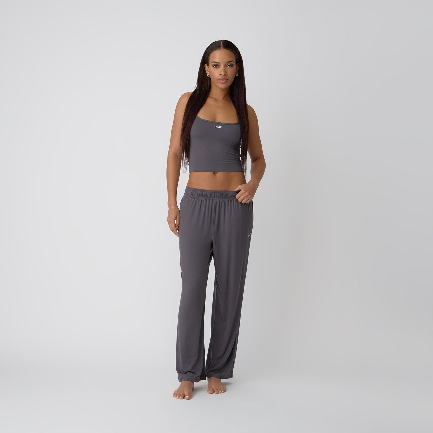 Women Kith Kith Women Modal Cami - Hematite