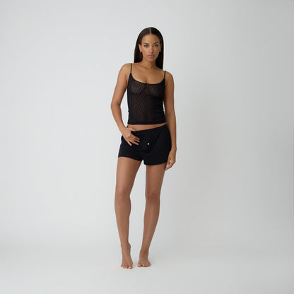 Women Kith Kith Women Modal Rib Nilah Shorty - Black