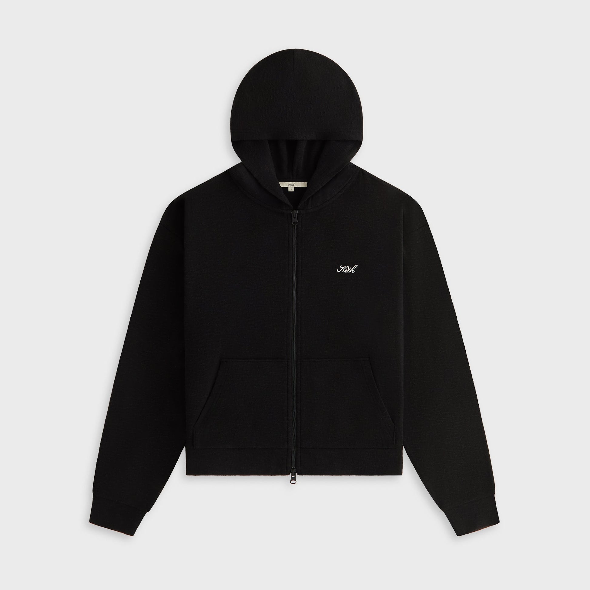 Women Kith Kith Women Leary Lounge Zip Hoodie - Black