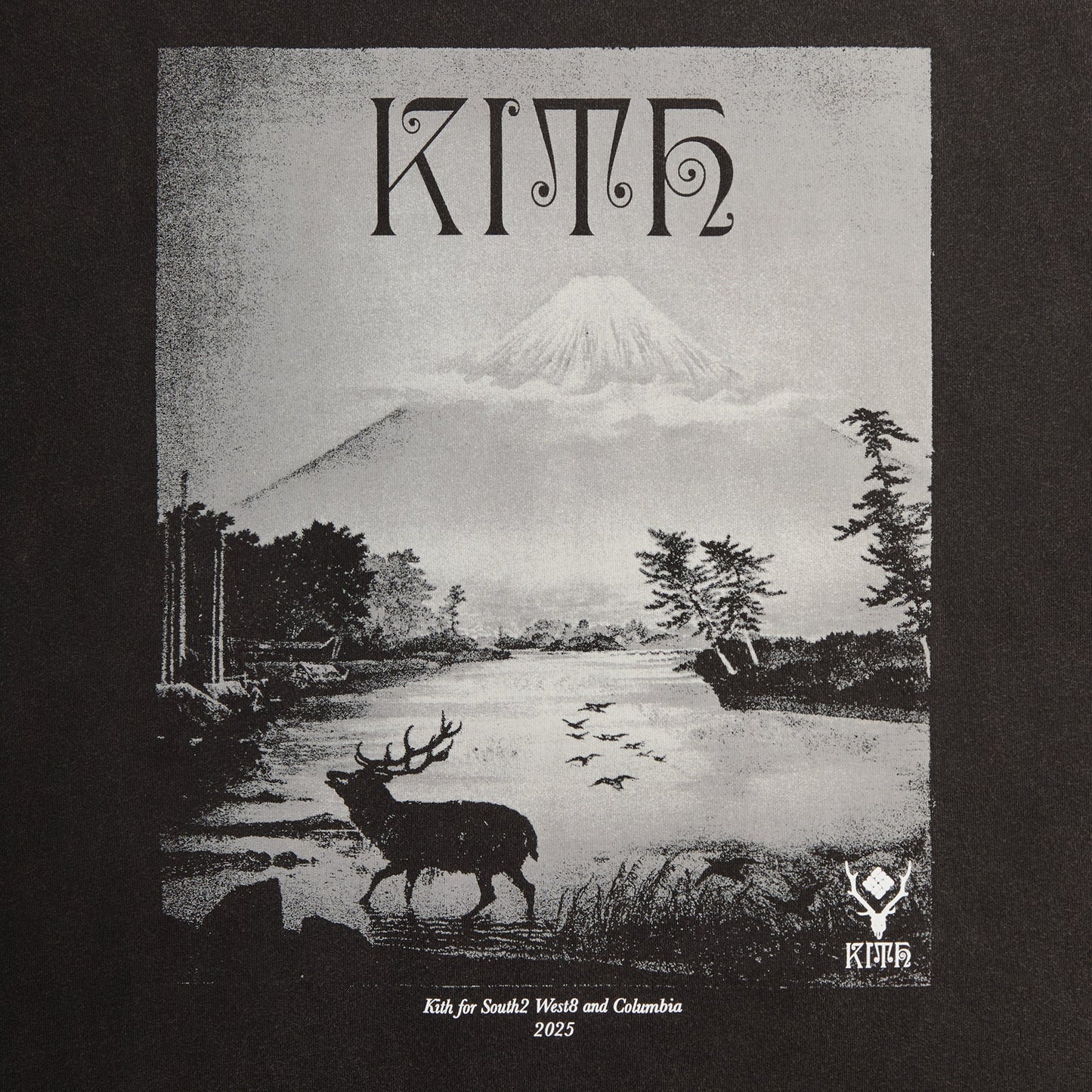 Men Kith Kith & South2 West8 for Columbia Landscape Vintage Tee - Black