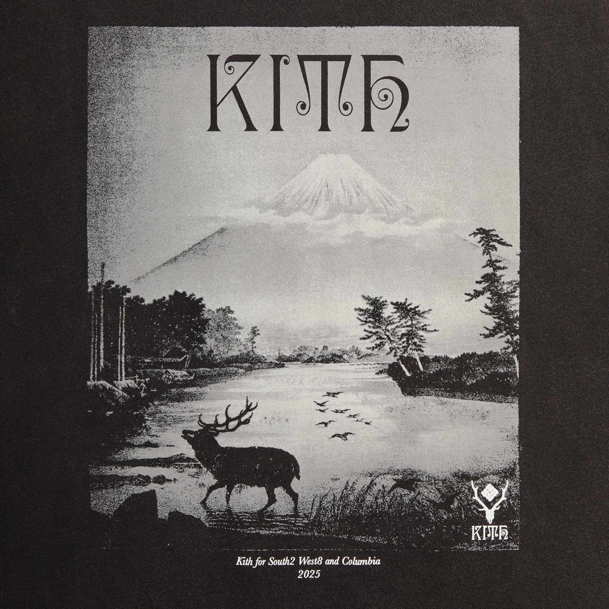Men Kith Kith & South2 West8 for Columbia Landscape Vintage Tee - Black
