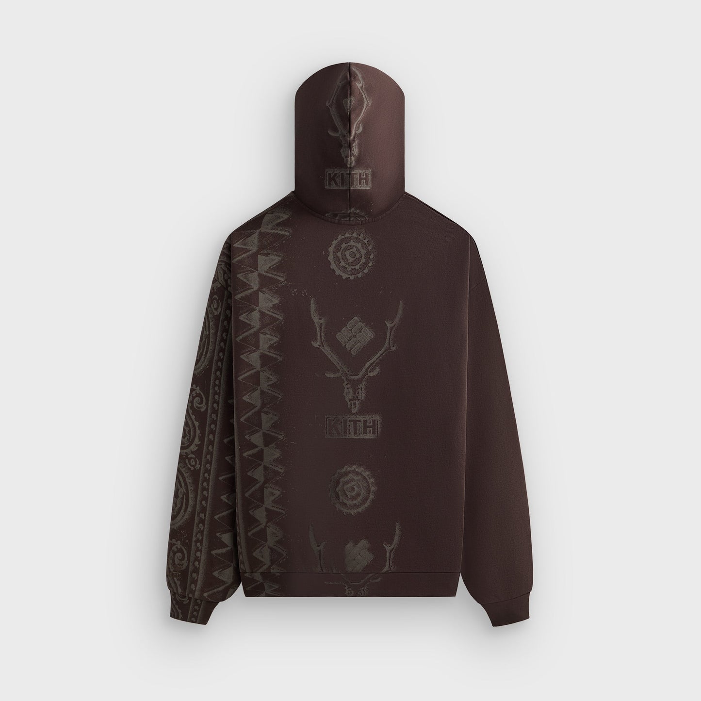 Men Kith Kith & South2 West8 for Columbia Paisley Nelson Hoodie - Kindling
