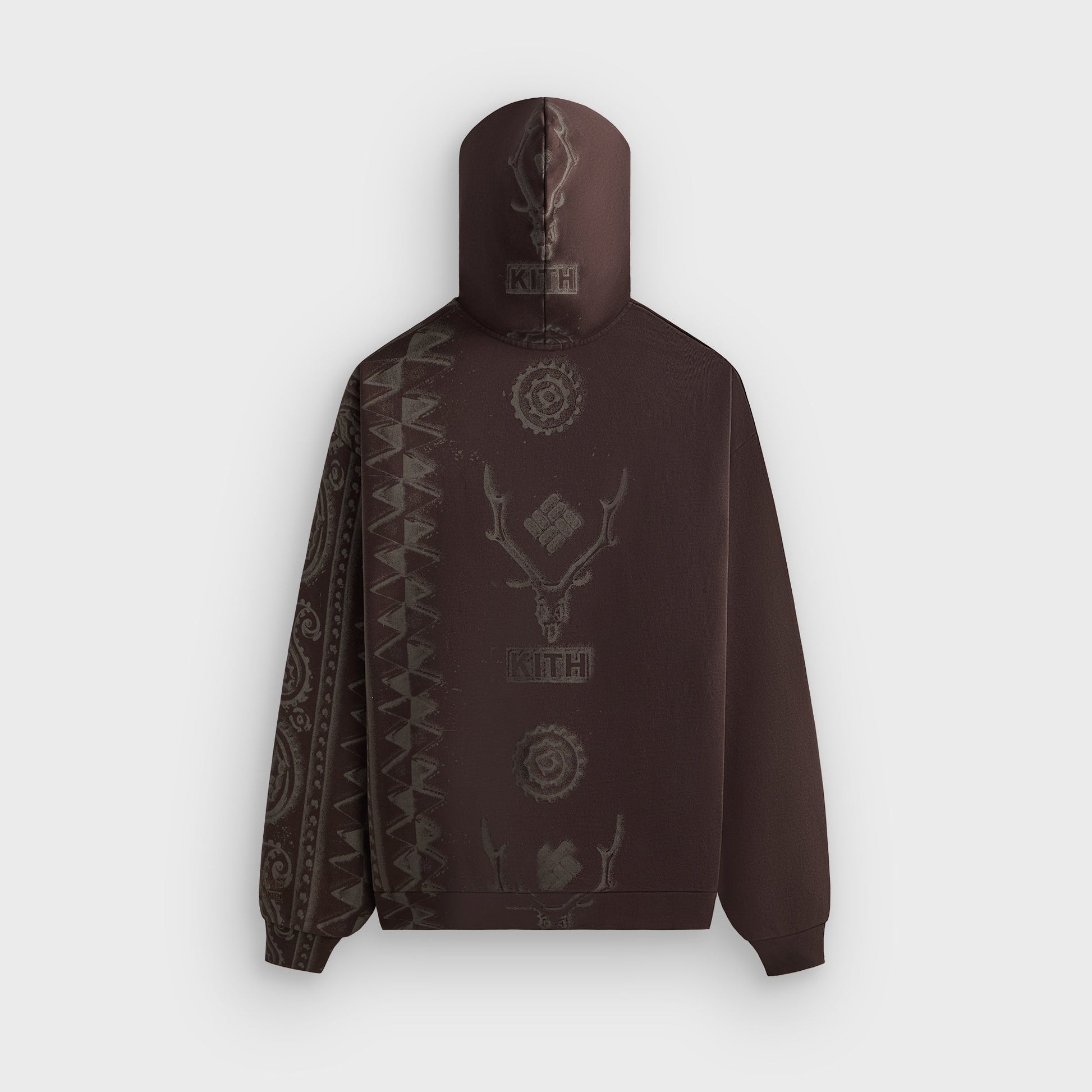 Men Kith Kith & South2 West8 for Columbia Paisley Nelson Hoodie - Kindling