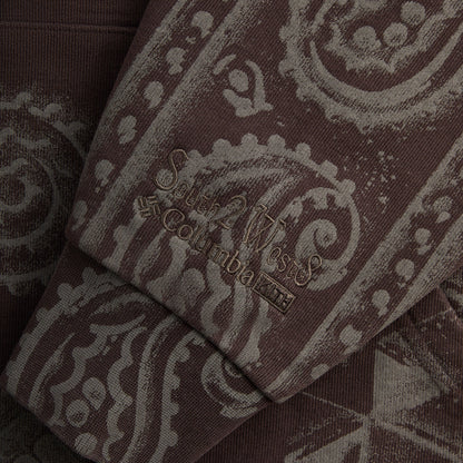Men Kith Kith & South2 West8 for Columbia Paisley Nelson Hoodie - Kindling