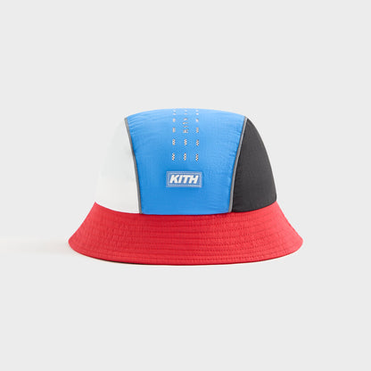 Kids Kith Kith Kids Blocked Milo Bucket Hat - Marina