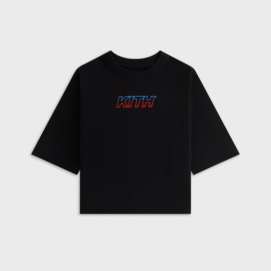 Kids Kith Kith Kids Speed Logo Leonard Tee - Black