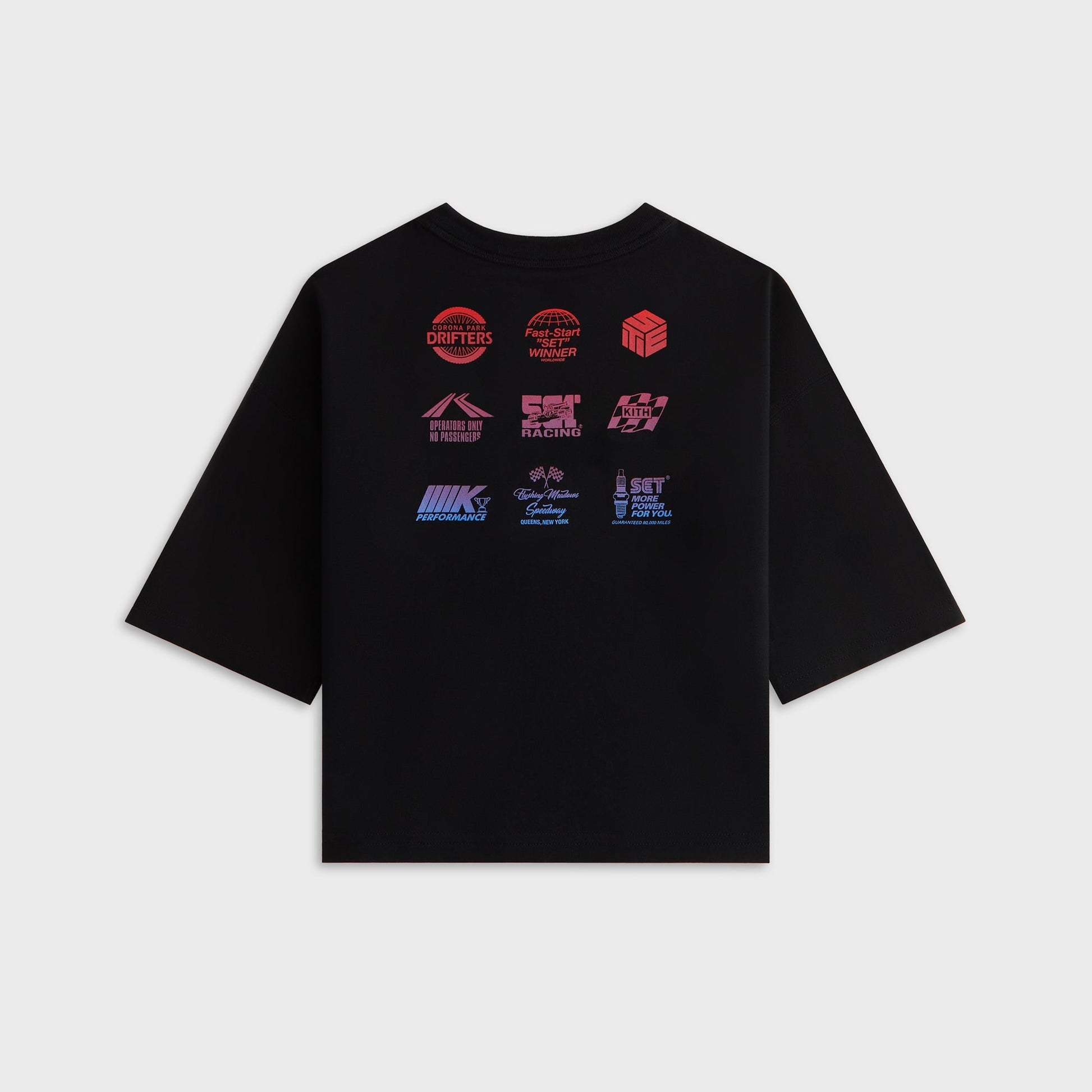 Kids Kith Kith Kids Speed Logo Leonard Tee - Black
