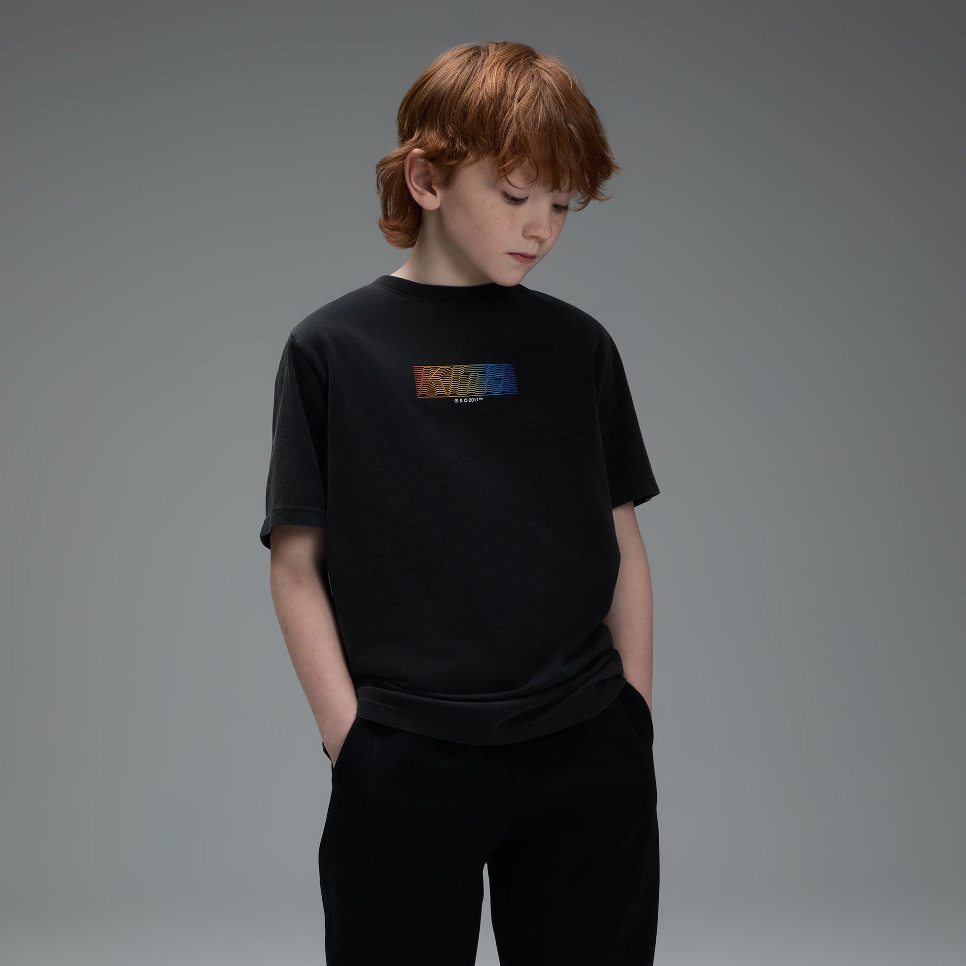 Kids Kith Kith Kids Sonic Vintage Tee - Black