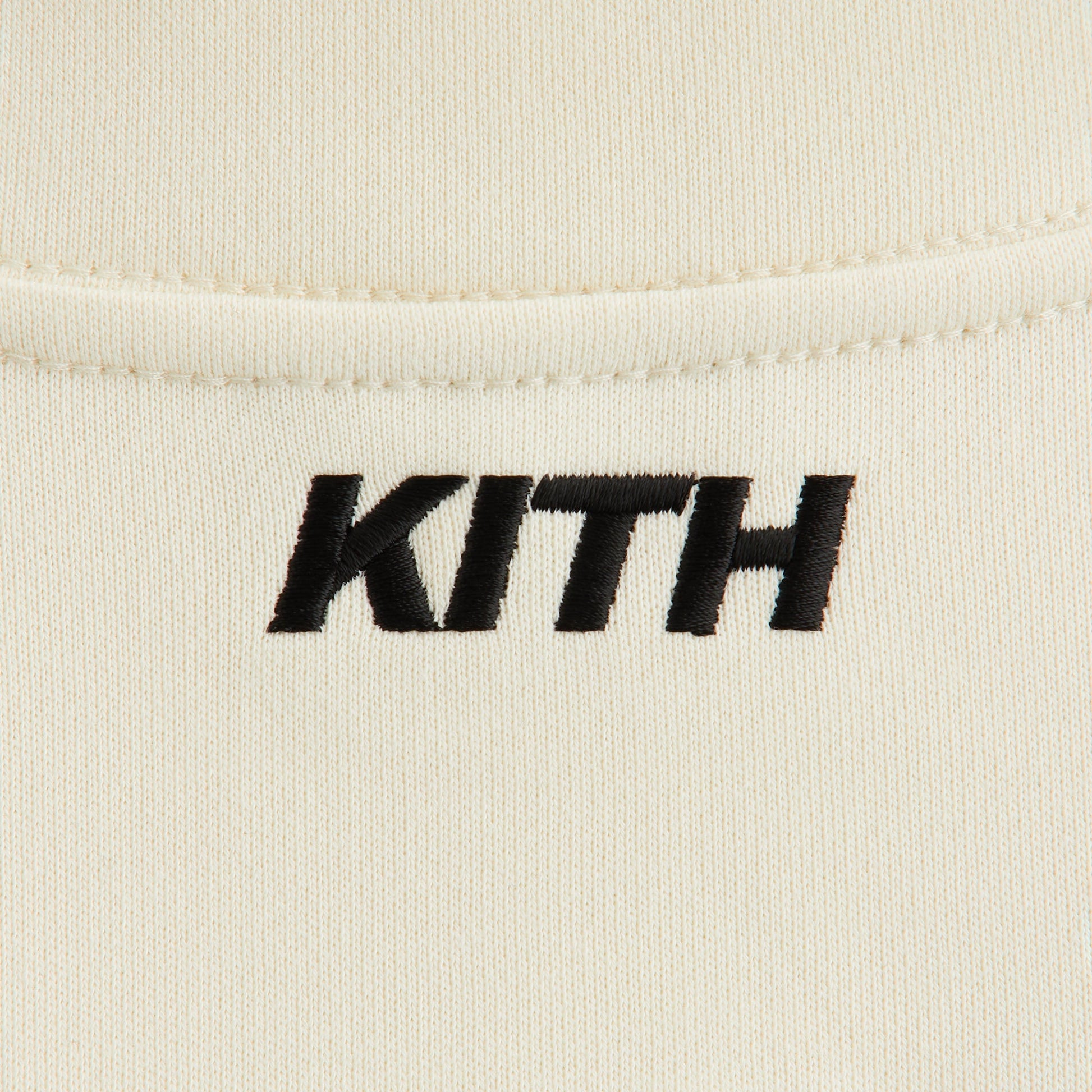 Kids Kith Kith Kids Paneled Cropped Fallon Quarter Zip - Sandrift