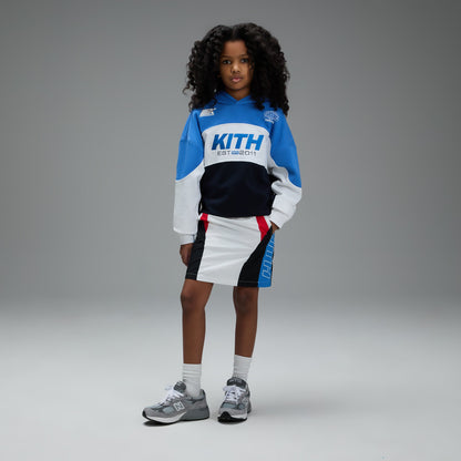 Kids Kith Kith Kids Paneled Nelson Hoodie - Marina