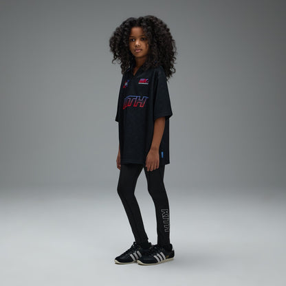 Kids Kith Kith Kids Checkerboard Soccer Polo - Black