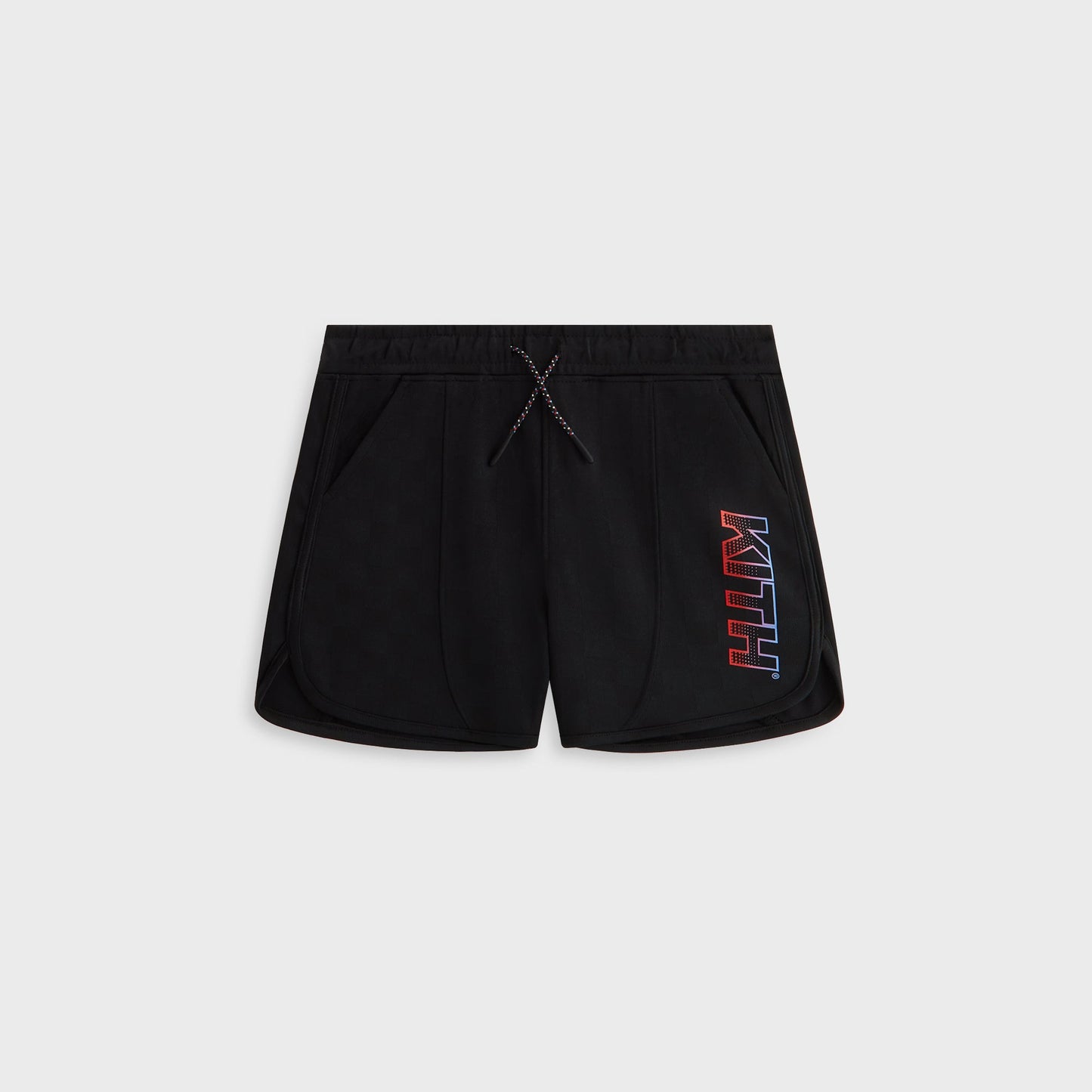 Kids Kith Kith Kids Checkerboard Soccer Jordan Short - Black