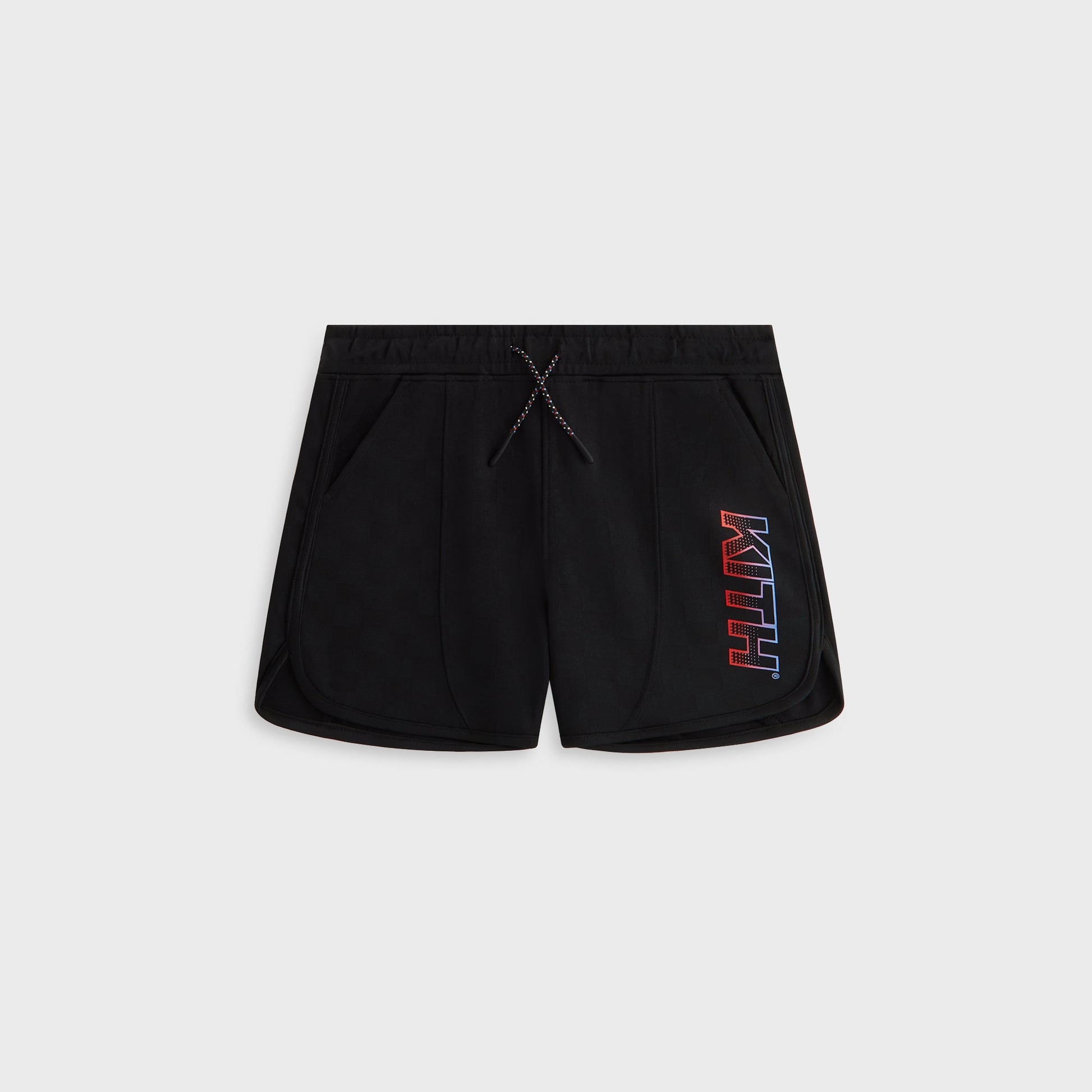 Kids Kith Kith Kids Checkerboard Soccer Jordan Short - Black