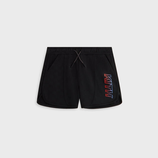 Kids Kith Kith Kids Checkerboard Soccer Jordan Short - Black