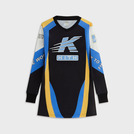 Kids Kith Kith Kids Ridley Speed Logo Dress - Black