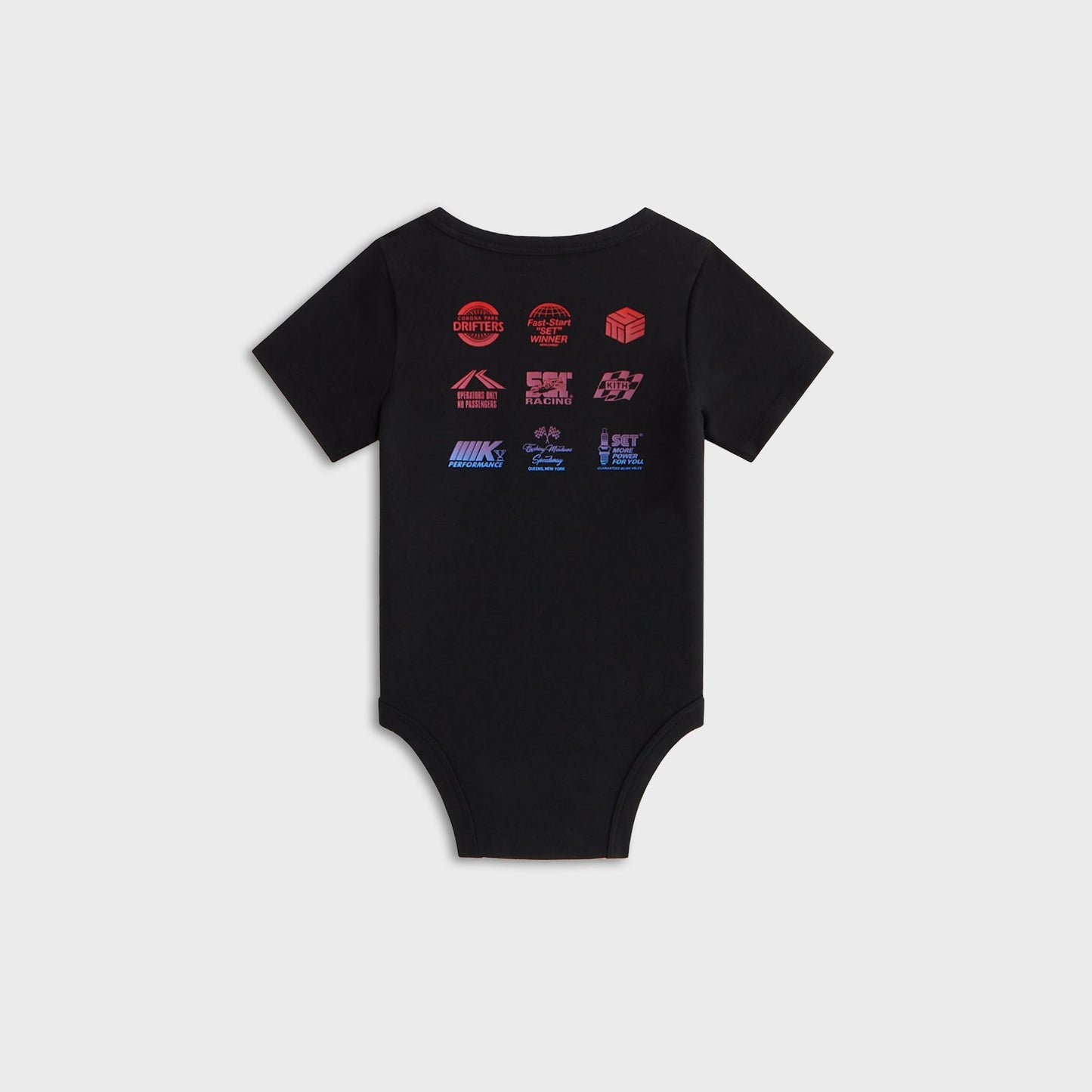 Kids Kith Kith Baby Speed Logo Bodysuit - Black