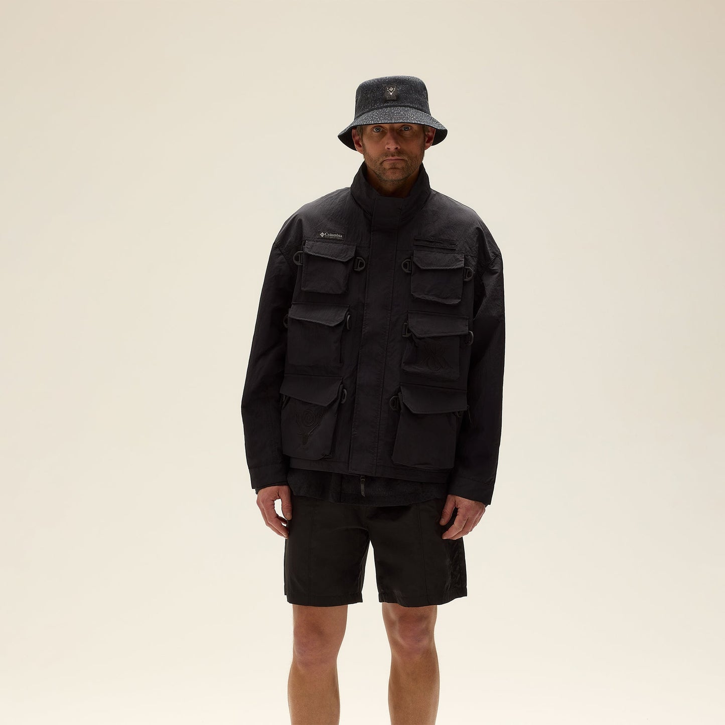 Men Kith Kith & South2 West8 for Columbia Multi Pocket Jacket - Black